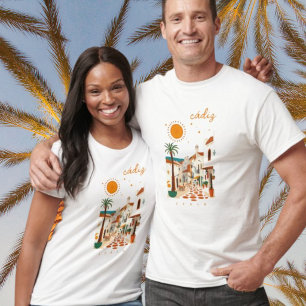 Camiseta Càdiz cidade de Cádis Andaluzia Espanha cidade bra