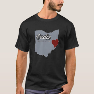 Camiseta CADIZ Ohio Cidade do OH EUA Cute Souvenir