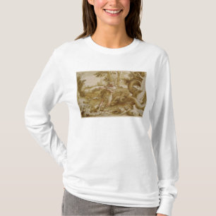 Camiseta Cadmus aproximadamente para atacar um dragão