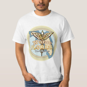 Camiseta Caduceu de Enfermeira da Flórida