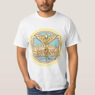 Camiseta Caduceu de Enfermeira de Dakota do Sul