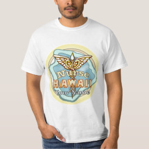 Camiseta Caduceu de Enfermeira do Havaí