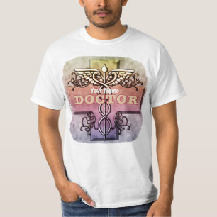 Camiseta Caduceu pastel médico