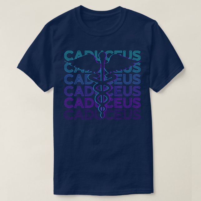Camiseta Caduceus Heralds Funcionarios De Hermeticismo (Frente do Design)