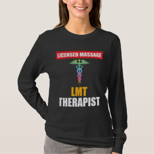 Camiseta Caduceus licenciado LMT do terapeuta da massagem