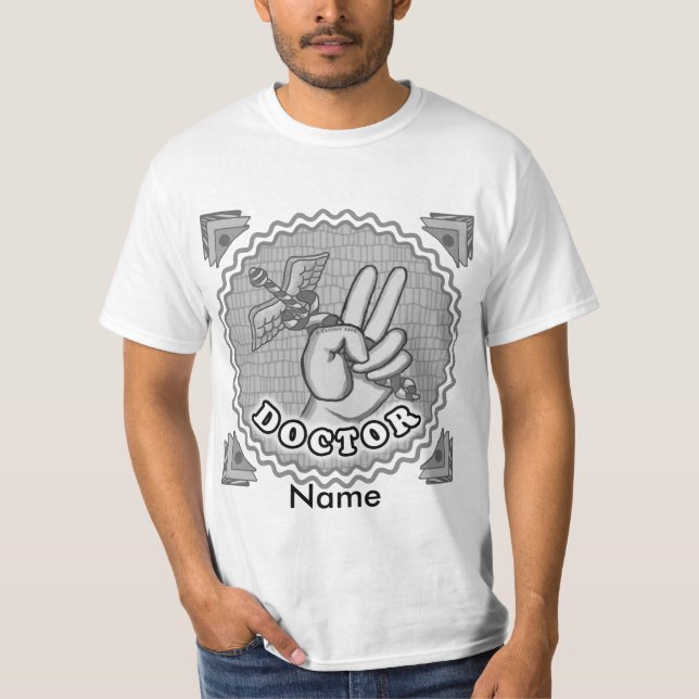 Camiseta Caduceus peace doutor (Frente)