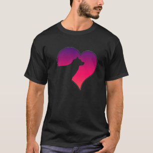 Camiseta Cães 365 Cachorro Siberiano Cachorro Rosa Amor Co