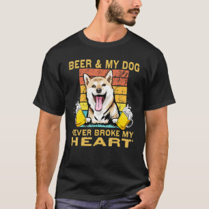 Camiseta Cães 365 Cerveja E Cachorro Gelado Nunca Quebraram