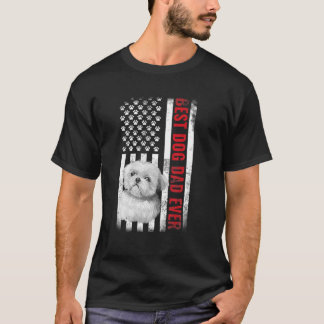 Camiseta Cães 365 Shih Tzu Melhor Pai De Cachorro Alguma Ba