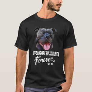 Camiseta Cães 365 Staffordshire Bull Terrier Forever Cute 