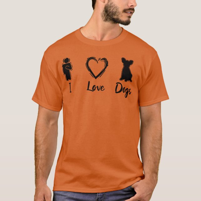 Camiseta Cães Amam piada (Frente)
