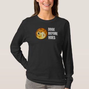 Camiseta Cães Antes Da Criptografia De Dogecoína Por Cripto