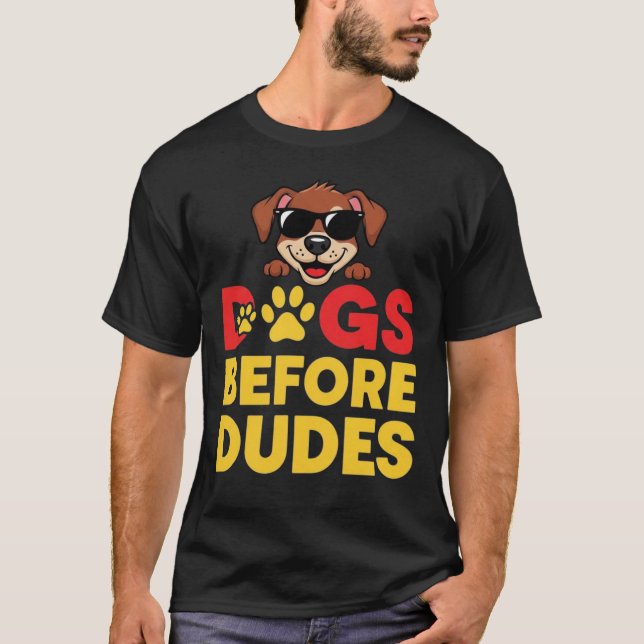 Camiseta Cães Antes dos Caras (Frente)
