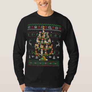 Camiseta Cães Árvore de Natal Cachorro Engraçado Sobre Suét