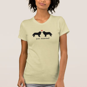 Camiseta Cães Berneses de Montanha com Coração e Texto