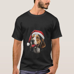 Camiseta Cães bichos-da-beagle Cão-de-natal V Neck