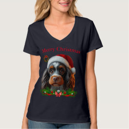 Camiseta Cães bonitos T-shirts de Natal