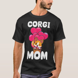 Camiseta Cães Bons Mães Cachorros Flores Amigas Corgi Mãe