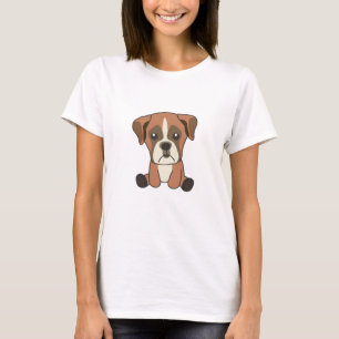 Camiseta Cães Boxer Puppy Cães Doces Para Crianças Amigos D