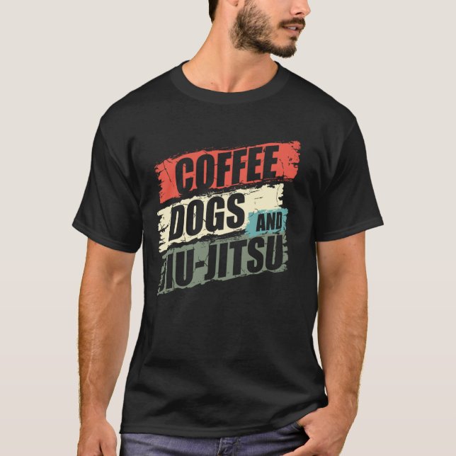 Camiseta Cães Café Jiu Jitsu BJJ Cães 2 (Frente)