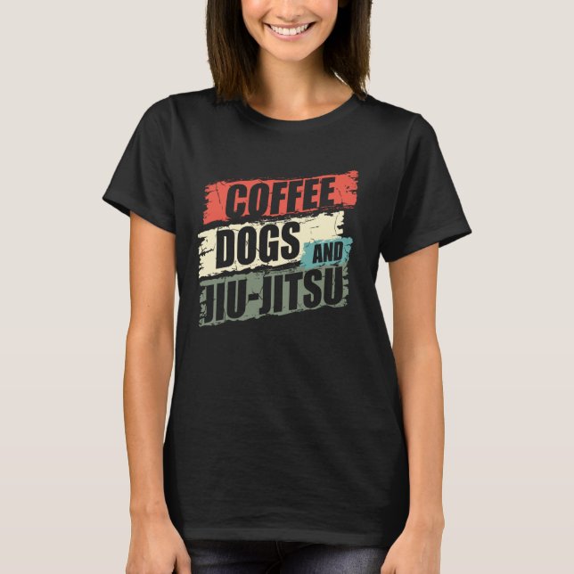 Camiseta Cães Café Jiu Jitsu BJJ Cães 2 (Frente)