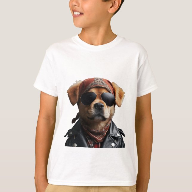 Camiseta cães com a nossa T-Shirt única (Frente)