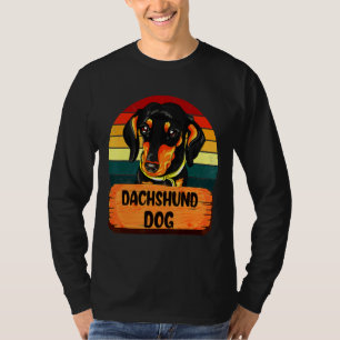 Camiseta Cães com Dachshund Colores Retroativos