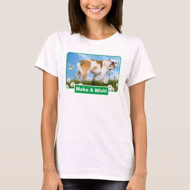 Camiseta Cães com Dandelion (Frente)