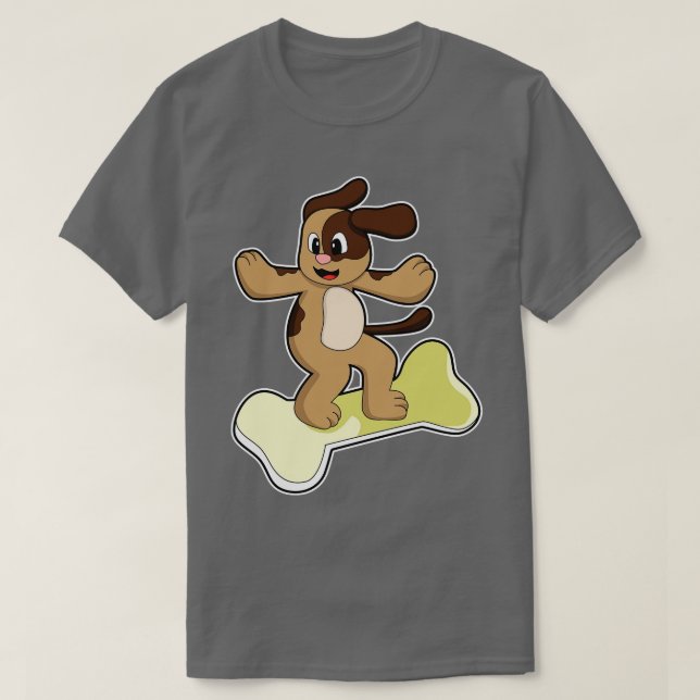 Camiseta Cães com Osso 3 (Frente do Design)