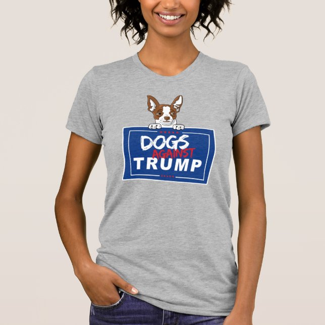 CAMISETA CÃES CONTRA A TRUMP (Frente)