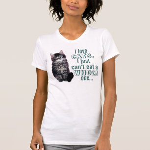 Camiseta Cães contra gatos - amante do cão