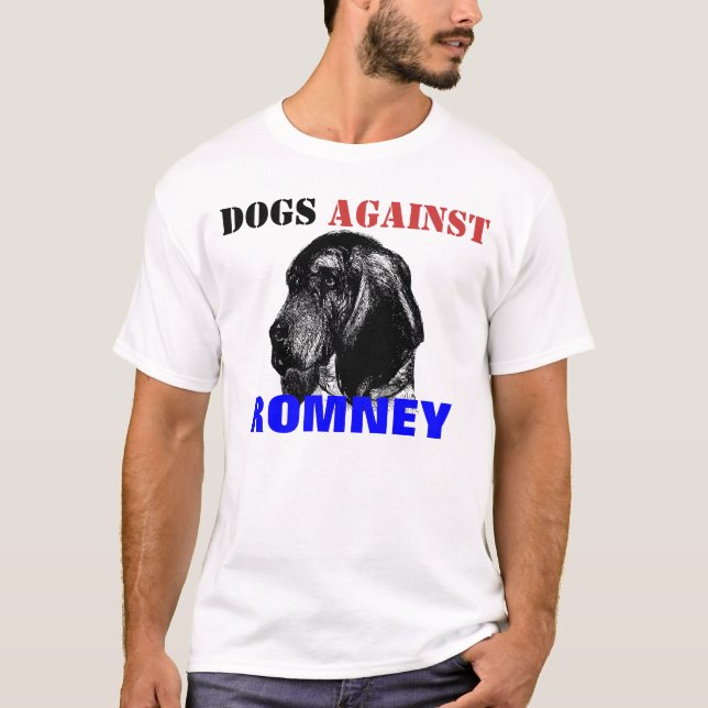 Camiseta Cães contra Romney (Frente)