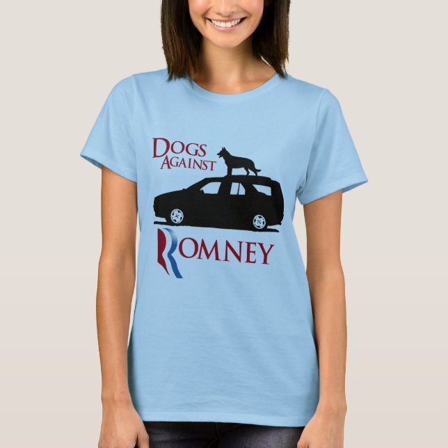 Camiseta Cães contra Romney - .png (Frente)