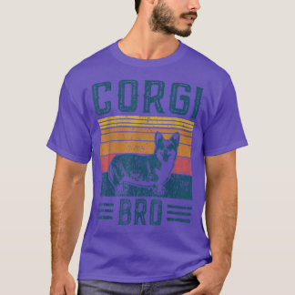 Camiseta Cães Corgi Bro Vintage Corgi