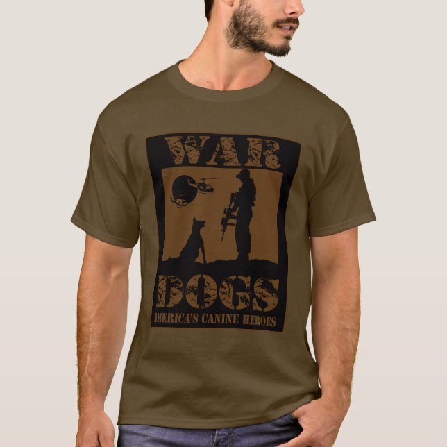 Camiseta Cães da Guerra german shepherd (Frente)