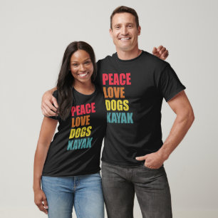 Camiseta Cães da Paz de Remo Caiaque e Animais de Estimação
