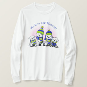 Camiseta Cães da tripulação KiniArt Cozy