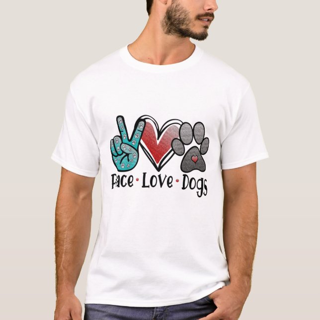 CAMISETA CÃES DE AMOR DE PAZ (Frente)