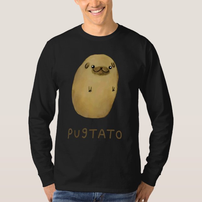 Camiseta Cães de Batata Pugtato (Frente)