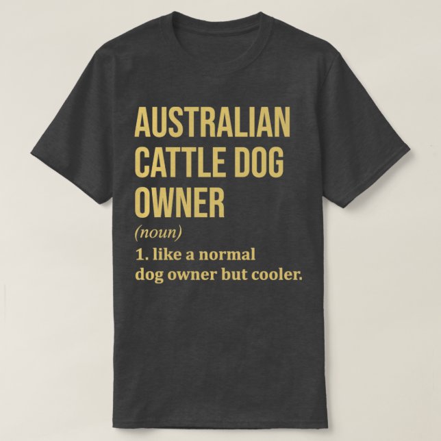 Camiseta Cães de Bovinos Australianos (Frente do Design)