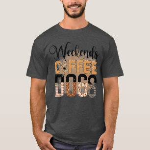 Camiseta Cães de café com fins de semana Rms003120