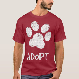 Camiseta Cães de Emergência - Adotar Cães Tee - Adoção Dop