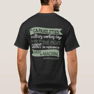 Camiseta Cães de funcionamento militares (escuros)