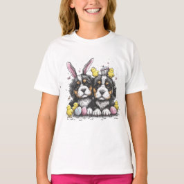 Camiseta Cães de Montanha Bernese páscoas