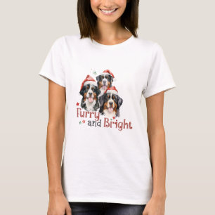 Camiseta Cães de Montanha Furry e Bright Bernese