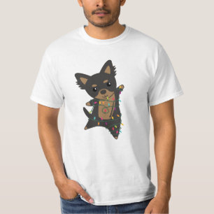 Camiseta Cães de Natal Chiwawa Cachorros de inverno