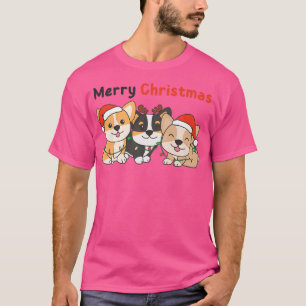Camiseta Cães de Natal de Corgi Cães de Natal Cães Bons Cãe