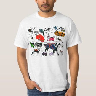Camiseta Cães de New York nos casacos