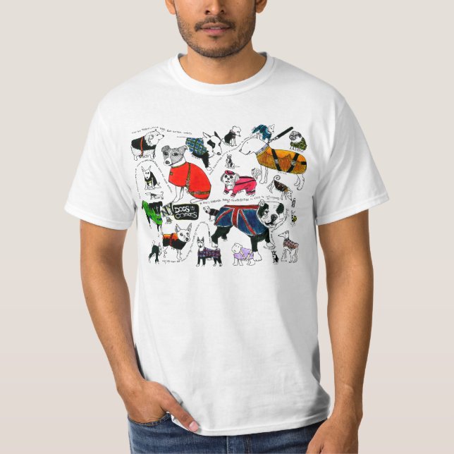 Camiseta Cães de New York nos casacos (Frente)