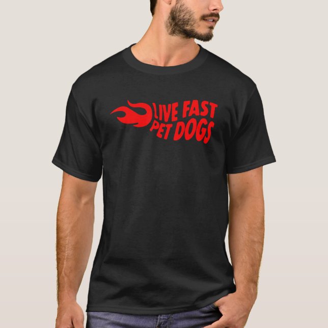 Camiseta Cães de Pet Rápidos Vivos (Frente)